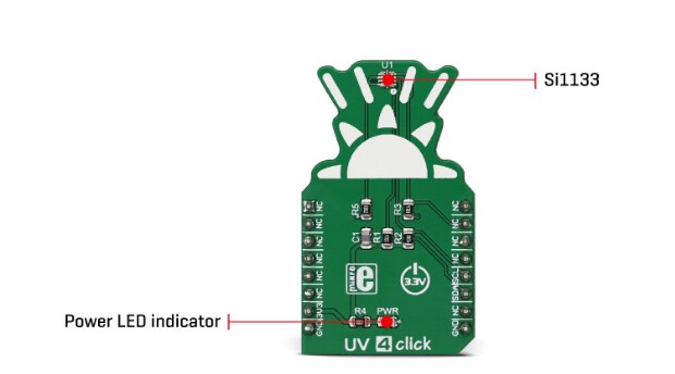 Block Diagram - Mikroe MIKROE-2989 UV 4 Click